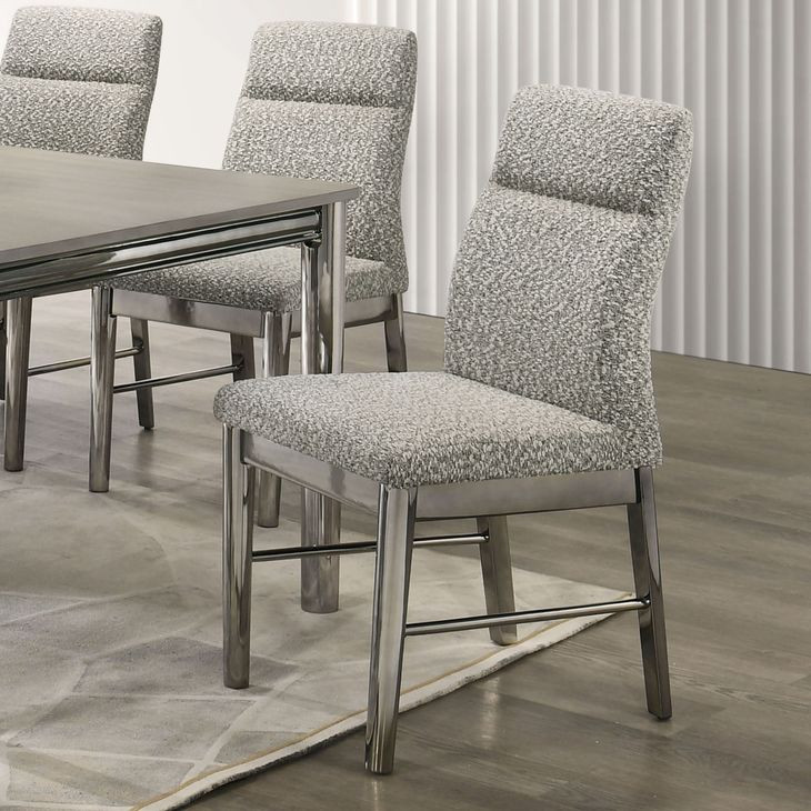 Lennox Gray Upholstered Side Chair Set of 2