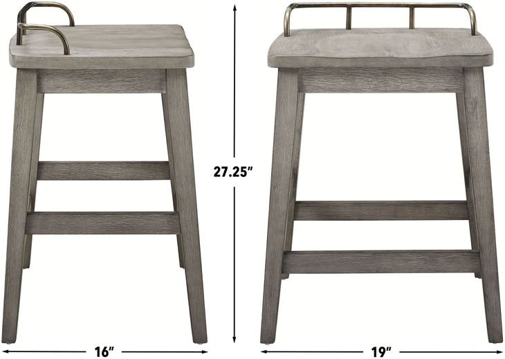 Ryan Smoky Oak Counter Height Stool