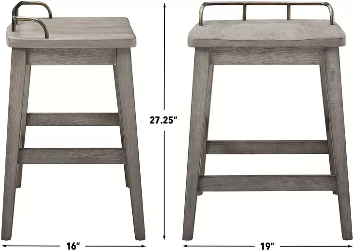 Ryan Smoky Oak Counter Height Stool
