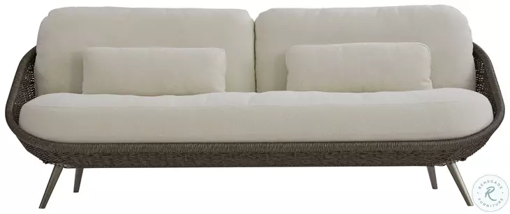 Santa Monica Pebble And Cream Outdoor Sofa