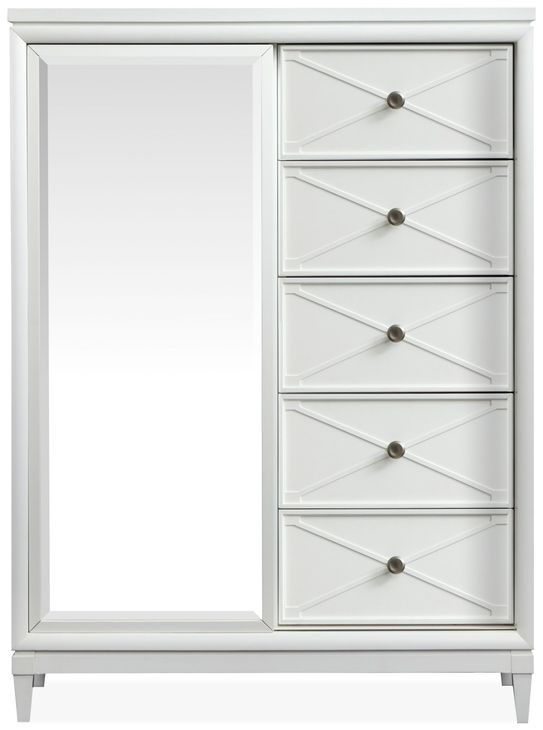Springhouse Whisper White 5 Drawer Door Chest