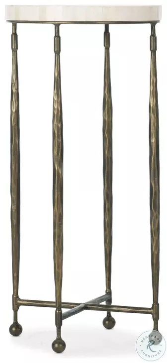 Mercantile Natural Bone And Bronze Martini Table