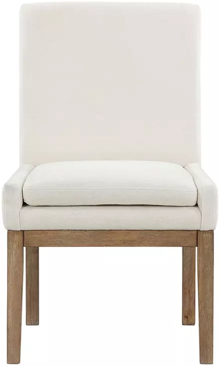 Aubrey White Upholstered Parsons Chair Set of 2