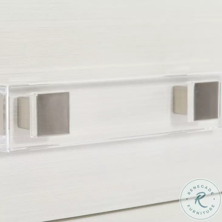 Axiom Linear Grey And White Tall Chest