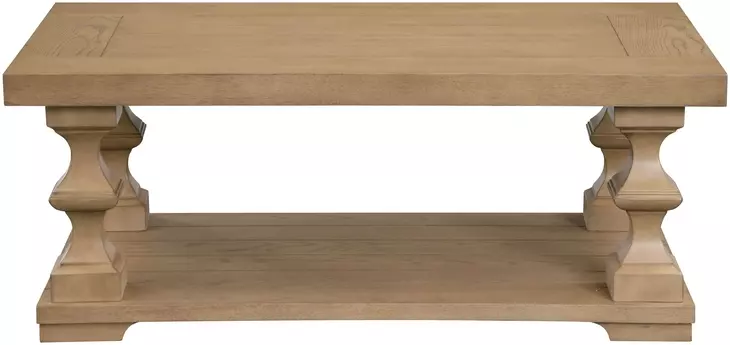 Dory Sand Rectangular Coffee Table with Casters