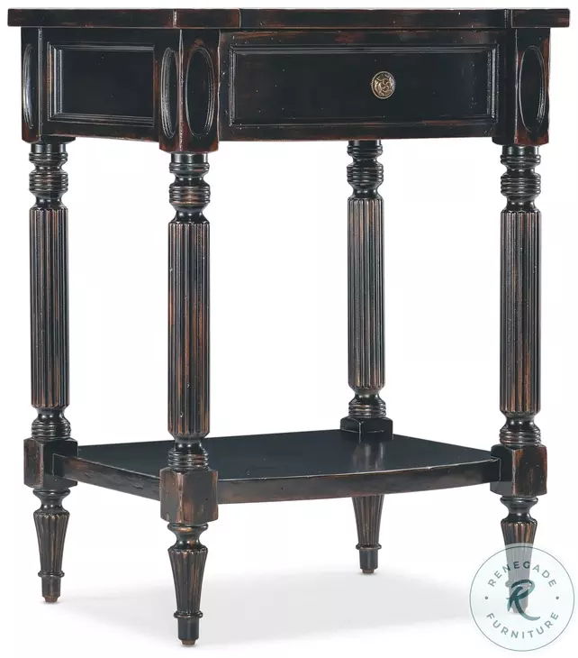 Charleston Black Cherry 1 Drawer Telephone Table
