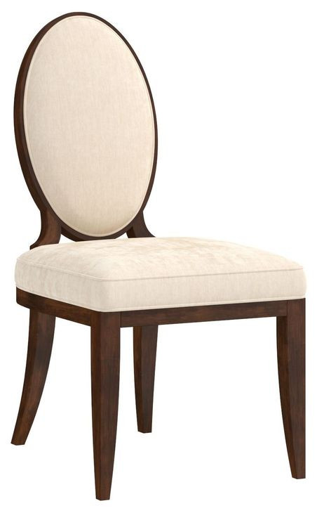 Boulevard Beige and Auburn Upholstered Side Chair