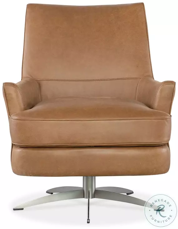 Dunmore Light Brown Swivel Chair