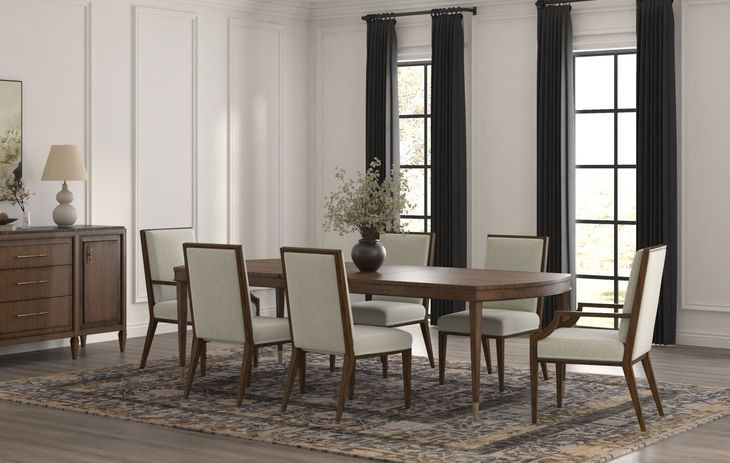 Eave Brown 102" Extendable Oval Dining Table