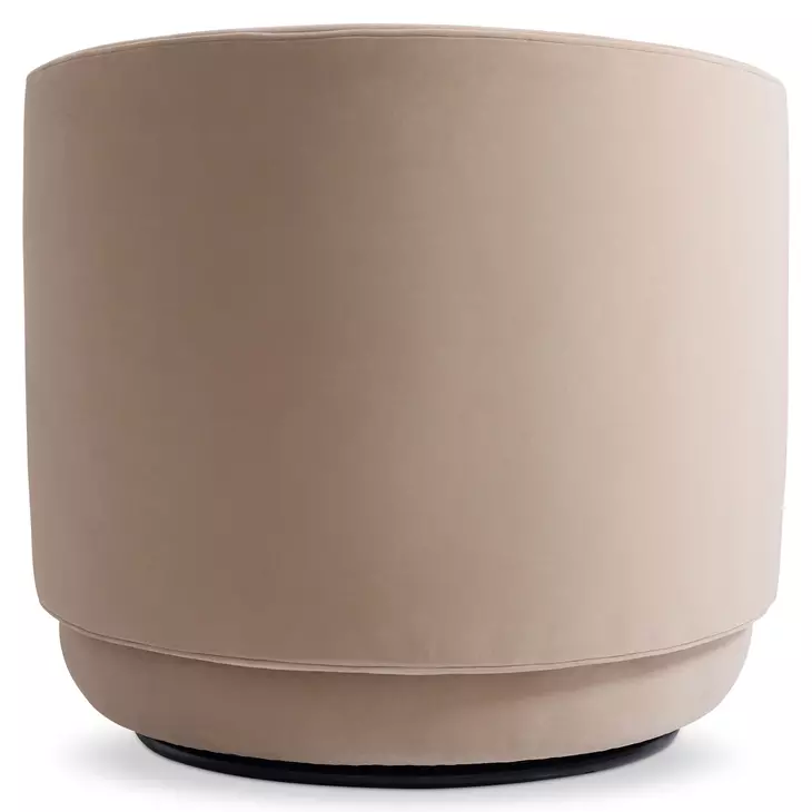 Crosby Beige Upholstered Swivel Chair