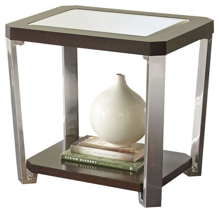 Truman Brown Rectangular End Table