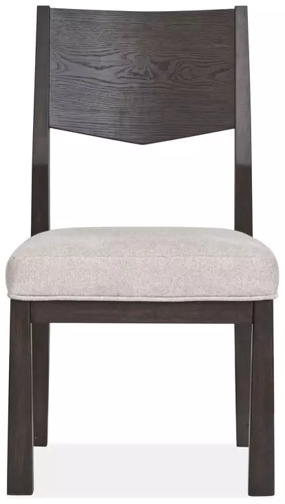 Tauren Gray Upholstered Solid Back Side Chair Set of 2