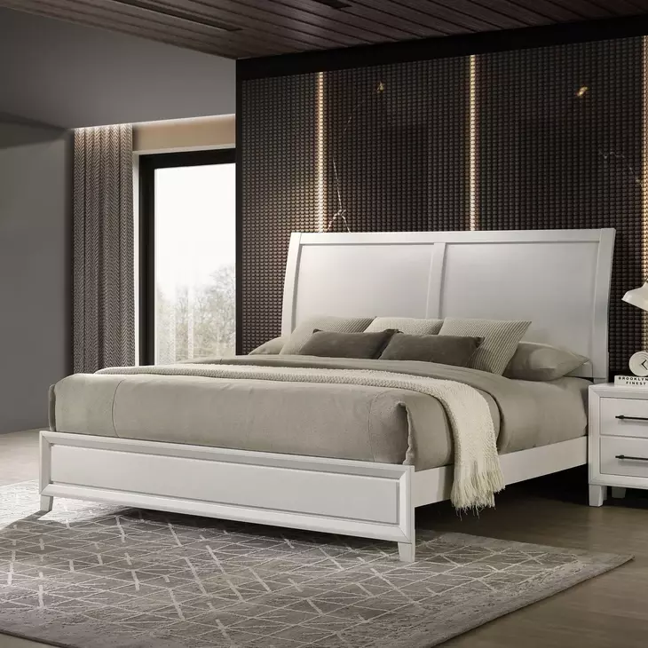 Ballard White Sleigh Bedroom Set