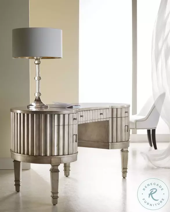 Fluted Kidney Champagne Desk