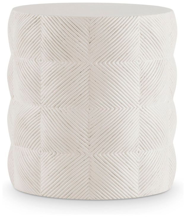 Ballantyne Natural Stonecast Outdoor Round Side Table