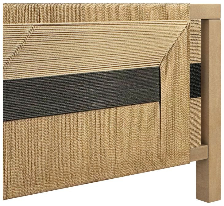 Loft Brown and Black King Panel Bed