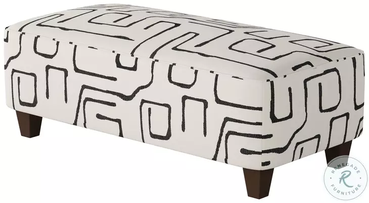 Fossil Ebony Rectangular Cocktail Ottoman