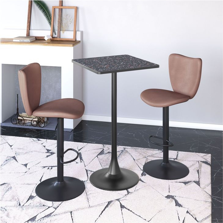 Elevate Brown Bar Stool Set Of 2
