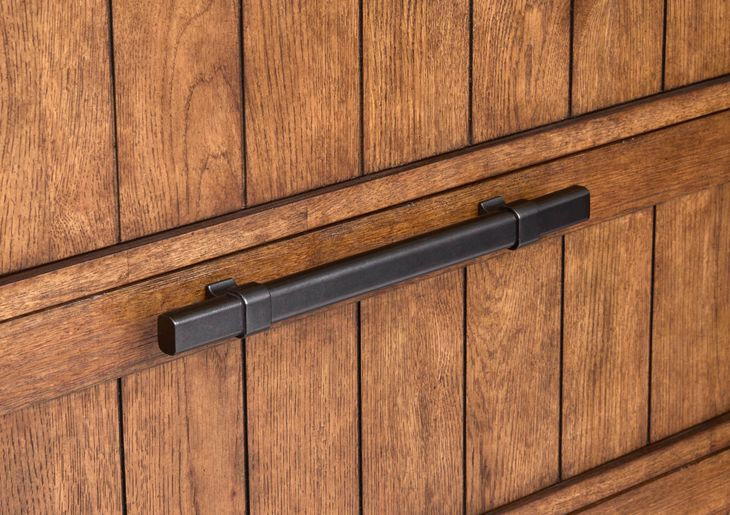 Everpine Honey Wheat 9 Drawer Dresser with Rectangular Mirror