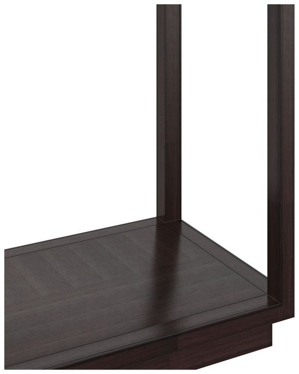 Glaze Cola Rectangular Glass Top Console Table