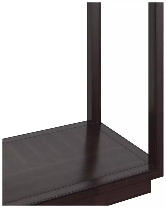 Glaze Cola Rectangular Glass Top Console Table