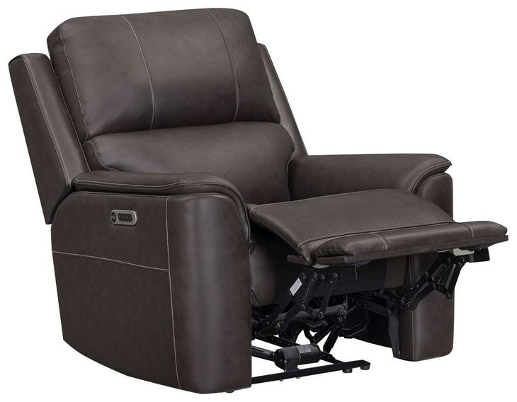 Easton Steamboat Brown Leather Zero Gravity Power Reclining Living Room Set with USB Charging