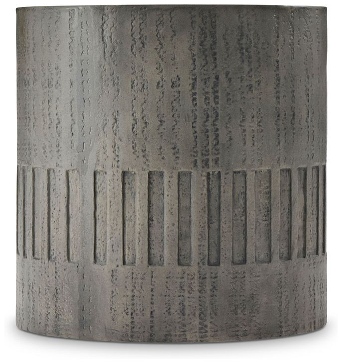 Miramar Dark Charcoal Outdoor Drum End Table