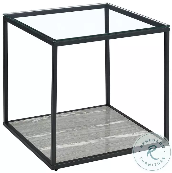 Finney Grey End Table