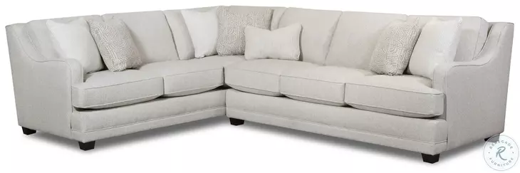 Hogan Cotton Recessed Arm LAF Sectional