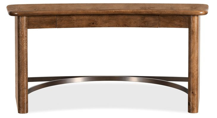 Mosaic Rich Golden Brown and Bronze 66" Romano Writing Desk