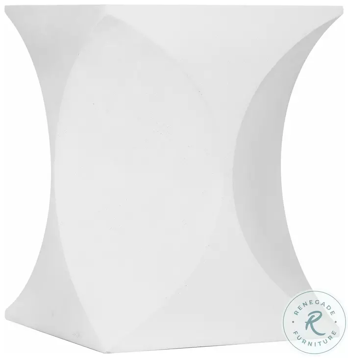 Millim White Outdoor Accent Table