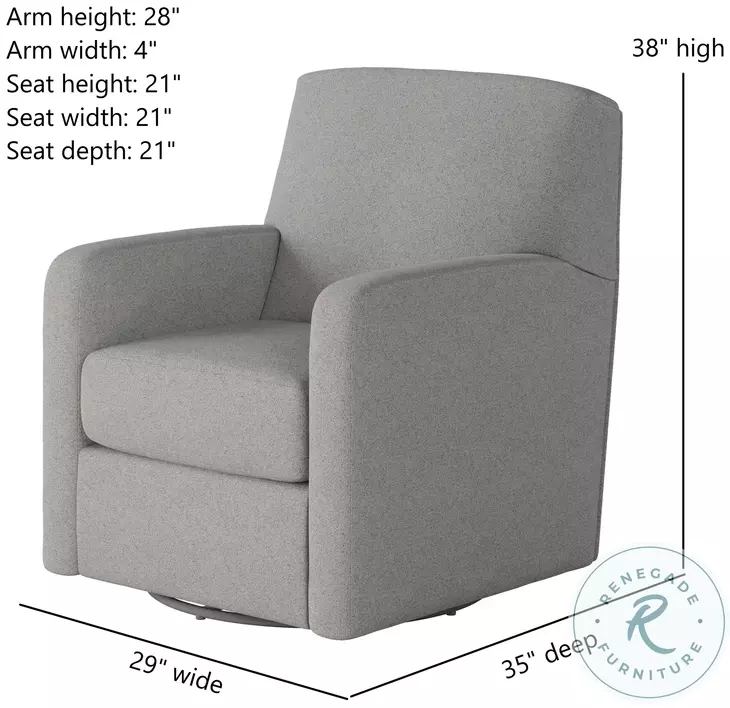 Flash Dance Glam Squad Oyster Swivel Glider