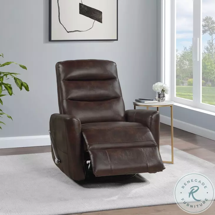 Takami Brown Swivel Recliner