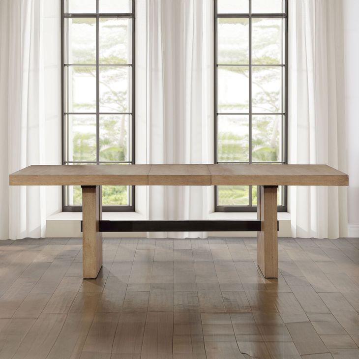 Aubrey Brown Extendable Rectangular Dining Room Set