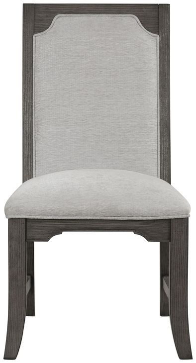 Lisbon Gray Upholstered Dining Side Chair Set of 2