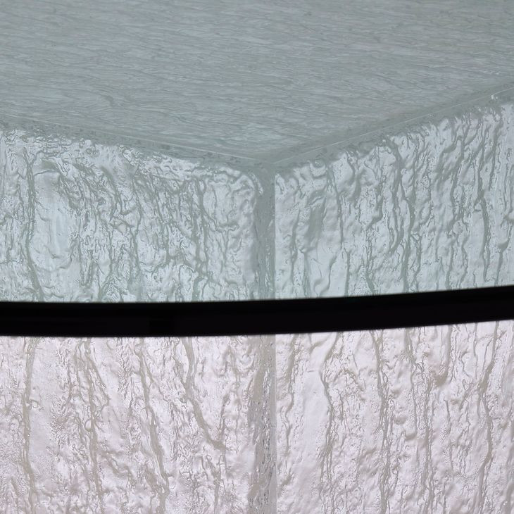 Arctic Clear Round Dining Table