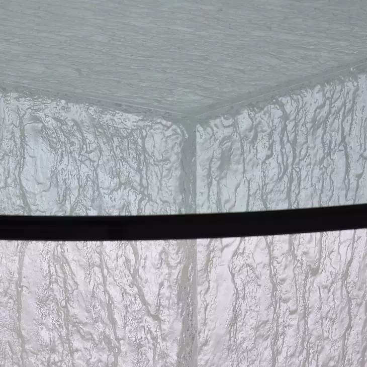Arctic Clear Round Dining Table