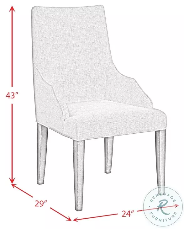 Marietta Grey Host Chair Set Of 2