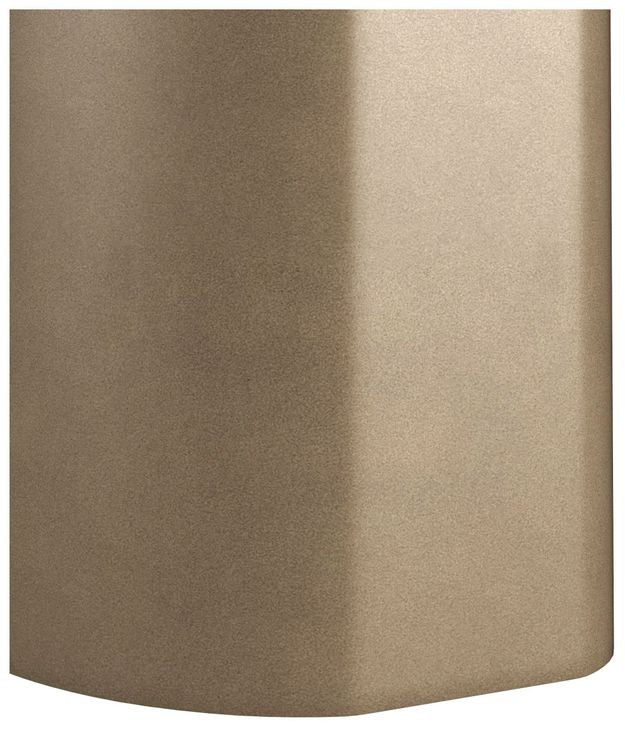 Verge Bronze Metallic and White Marble Top Chairside Table