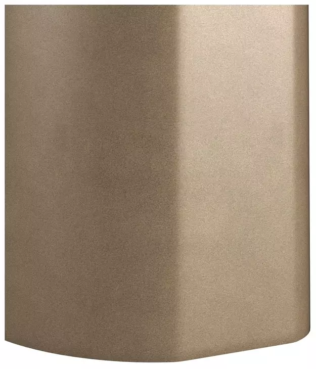 Verge Bronze Metallic and White Marble Top Chairside Table