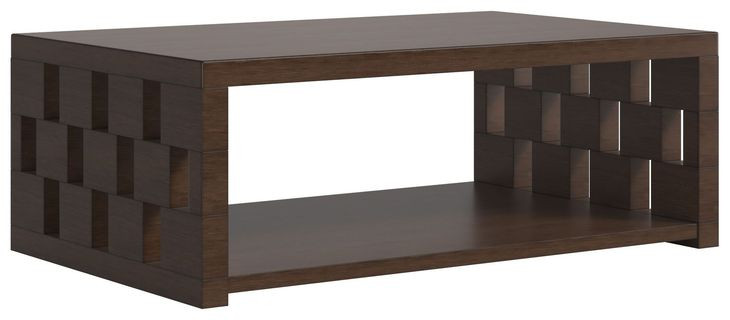 Verge Handcrafted Walnut Rectangular Cocktail Table