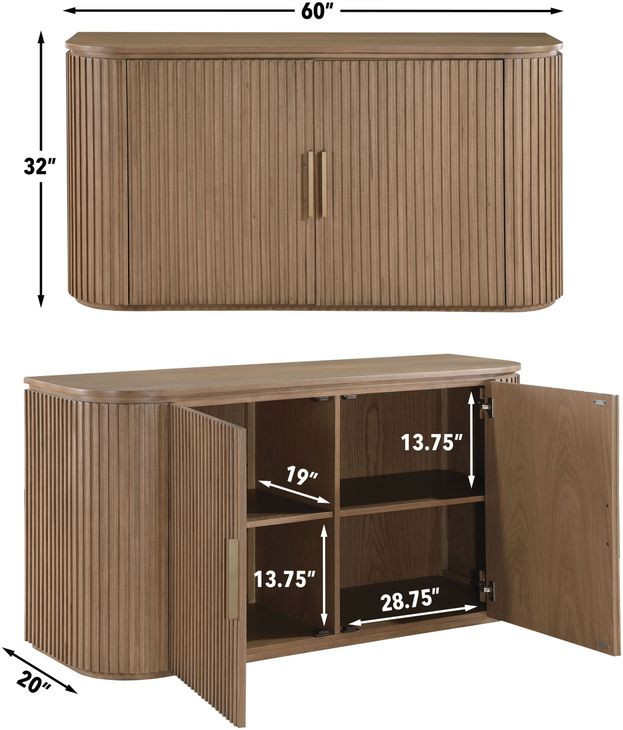 Colvin Brown 2 Door Server