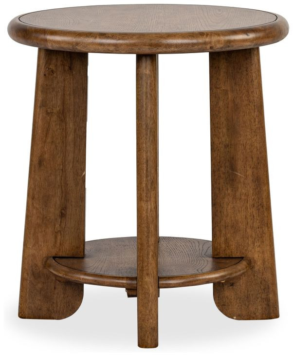 Tanner Tawny Brown Round End Table