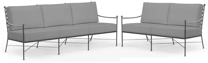 Provence Canvas Granite Outdoor Living Room Set
