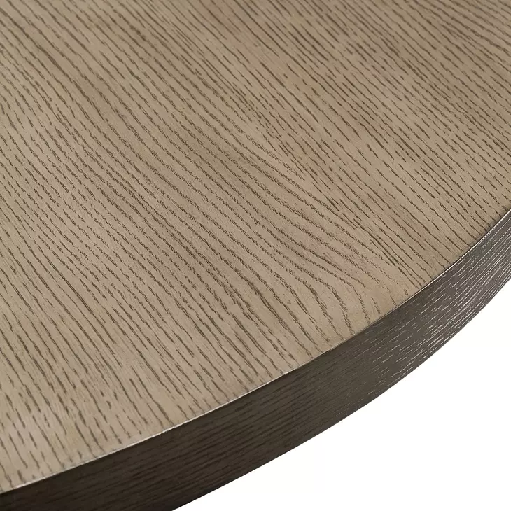 Newberry White Oak And Rustic Gray Round Dining Table