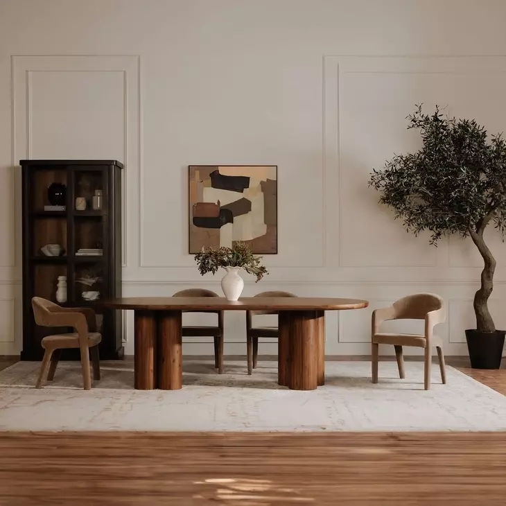 Martens Camel Upholstered Dining Chair