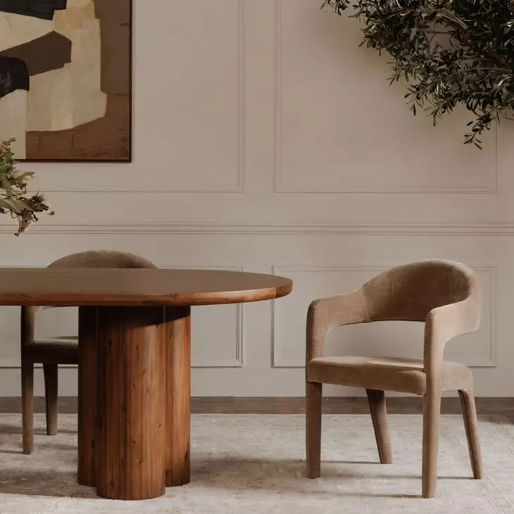 Martens Camel Upholstered Dining Chair