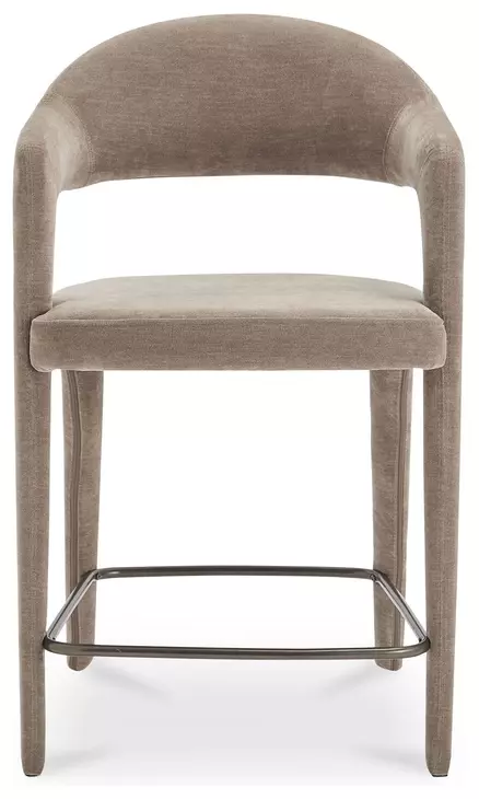 Martens Camel Upholstered Counter Height Stool