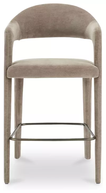 Martens Camel Upholstered Bar Stool