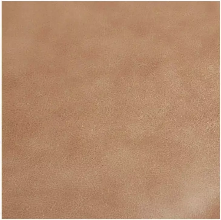 Early Tan Leather Upholstered Dining Chair Set of 2